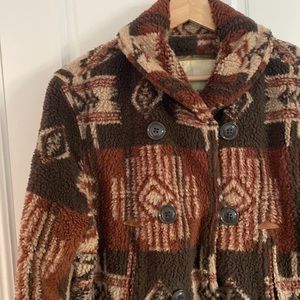 RALPH LAUREN southwest print fleece jacket